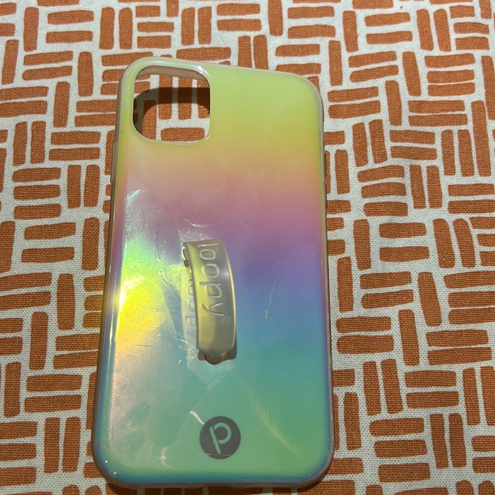 Selling fairly new Loopy case for IPhone 11. Color is Pearl. Great condition!